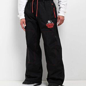 Men's Lurking Class by Sketchy Tank Thorn Black & Poinsettia 10K Snowboard Pants